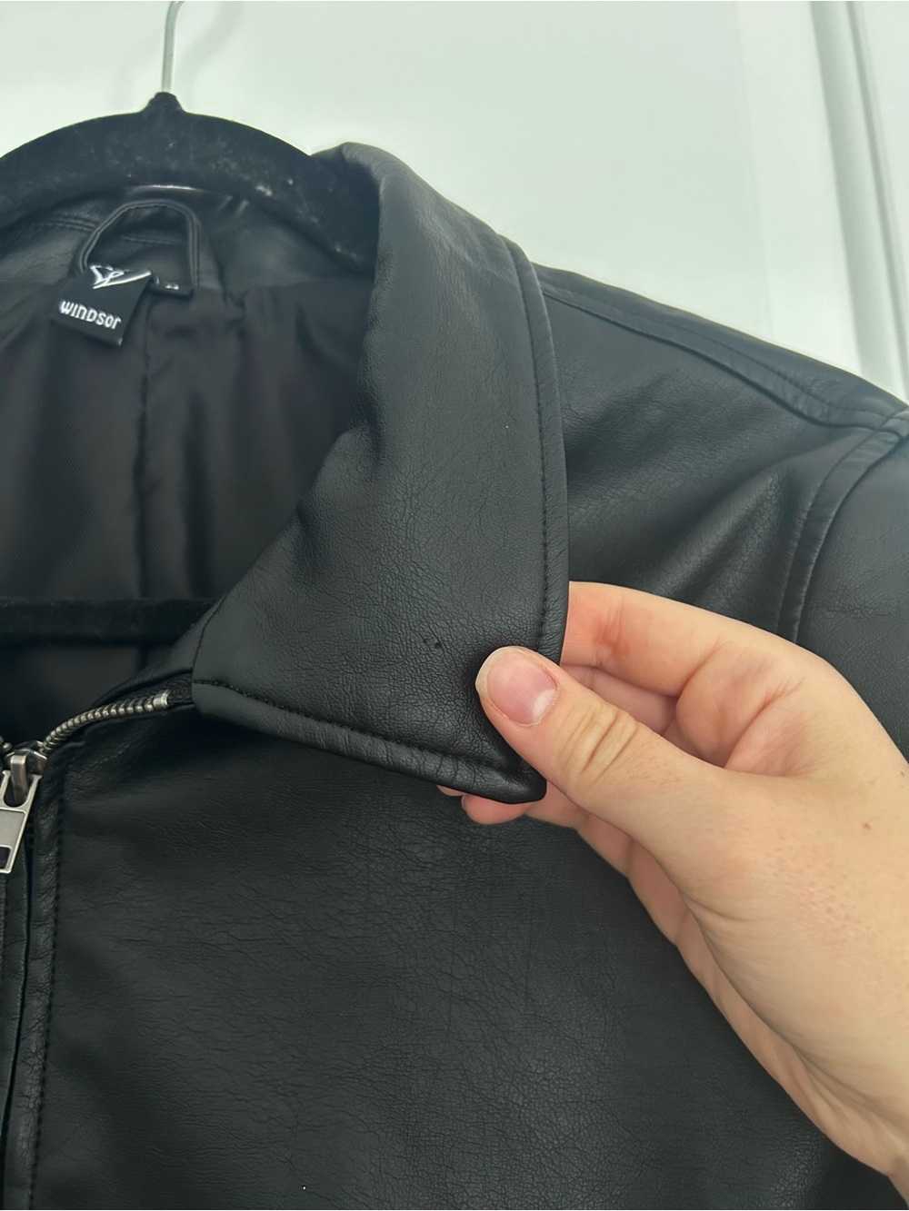 Windsor Black Faux Leather Jacket - Picture 3 of 5